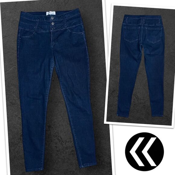 Rewind Corset Skinny Stretch High-Rise Jeans - Picture 1 of 10